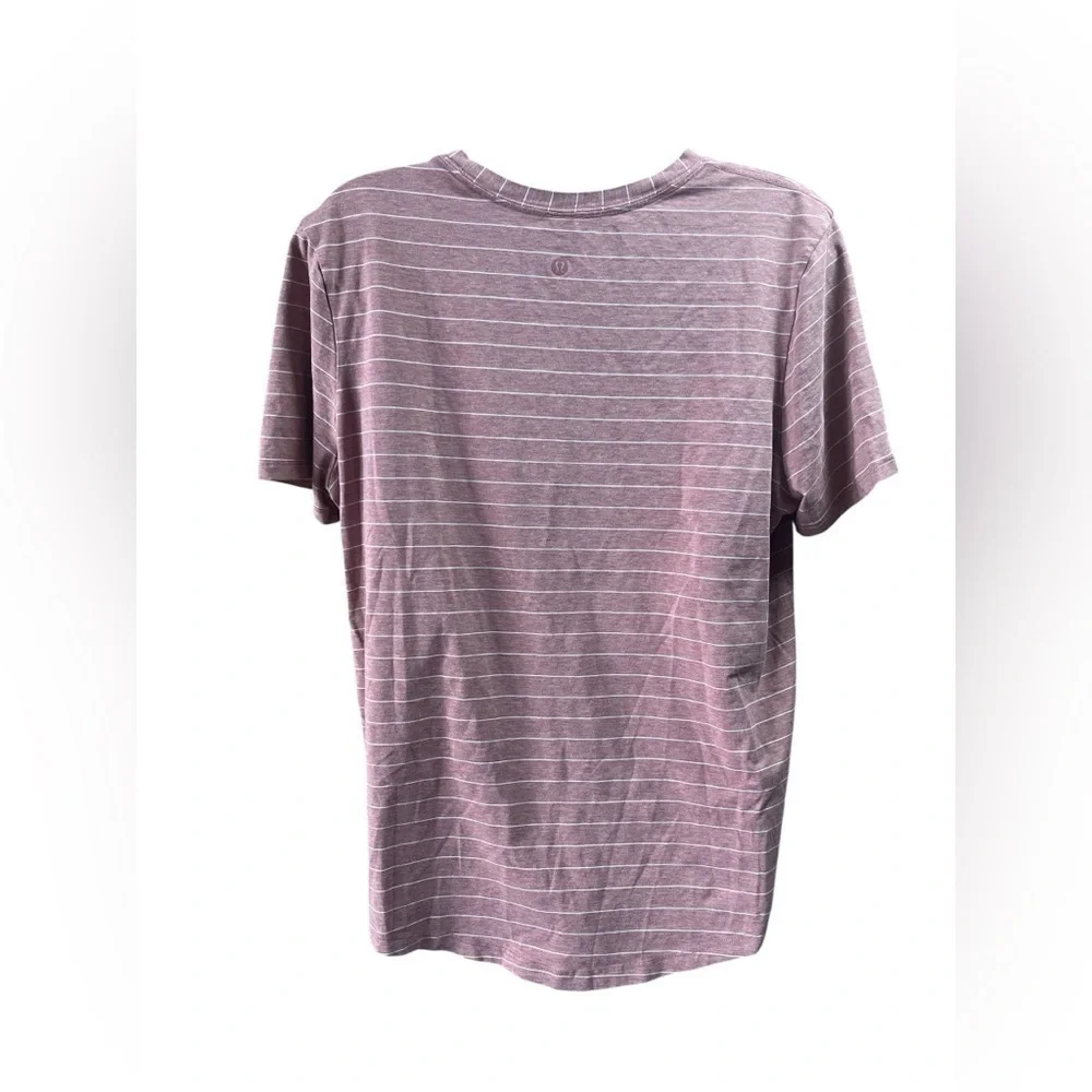 LuLuLemon Dusty Rose Stripe Performance Tee